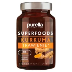Purella Superfoods, Kurkuma Trawienie, kapsułki, 60 szt.