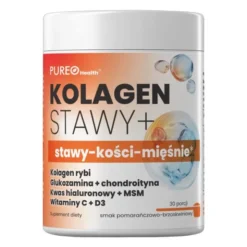 Pureo Health Kolagen Stawy+, proszek, smak pomarańczowo-brzoskwiniowy, 120 g