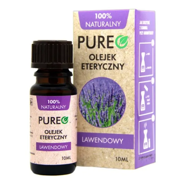 Pureo, naturalny olejek eteryczny lawendowy, 10 ml