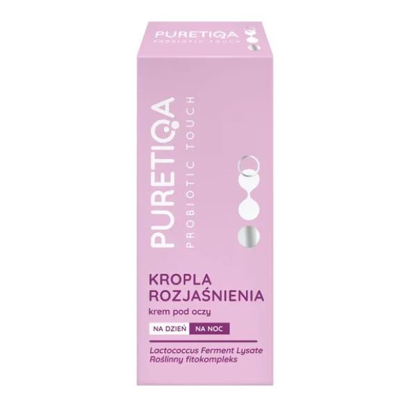 Puretiqa Probiotic Touch Kropla Rozjaśnienia, krem pod oczy, 15 ml