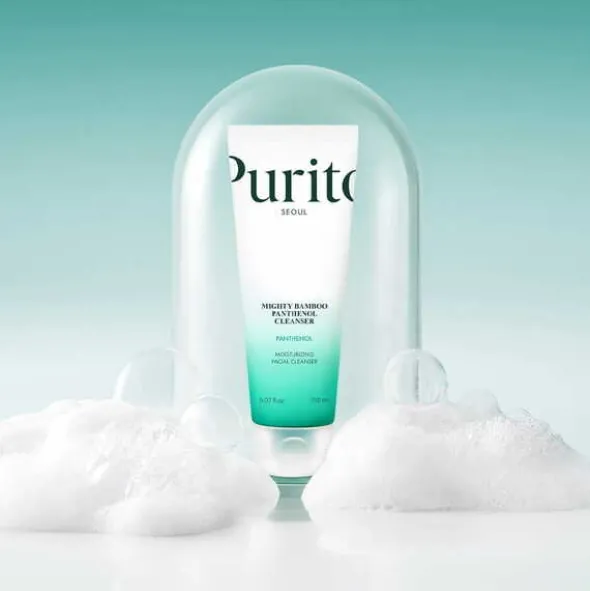 Purito Mighty Bamboo Panthenol Cleanser, żel do mycia twarzy, 150 ml