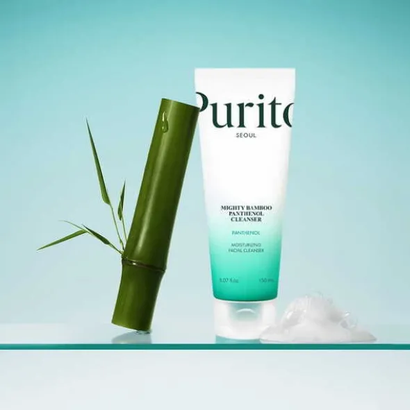 Purito Mighty Bamboo Panthenol Cleanser, żel do mycia twarzy, 150 ml