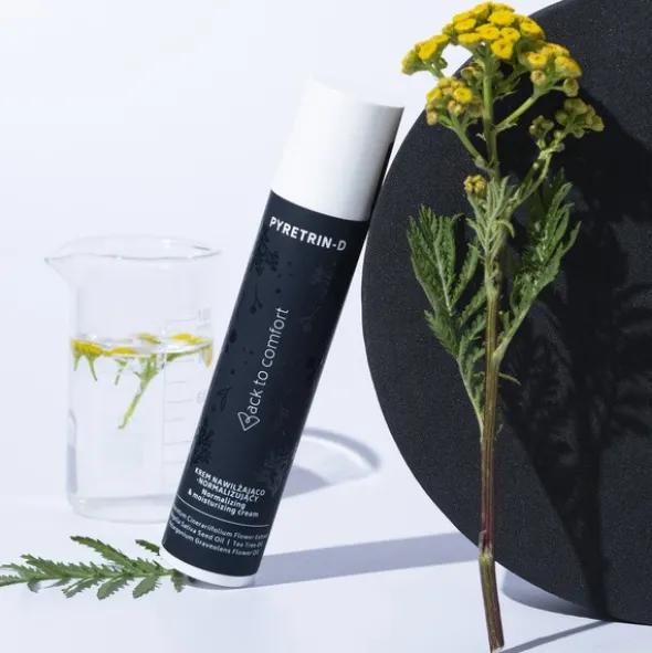 Pyretrin-D, krem nawilżająco-normalizujący do cery wrażliwej, 50 ml