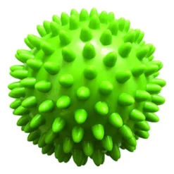 Qmed Massage Ball, piłeczka rehabilitacyjna z kolcami, średnica 7 cm, zielona, 1 szt.
