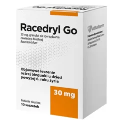 Racedryl Go, 30 mg, granulat do sporządzania zawiesiny doustnej, 10 saszetek