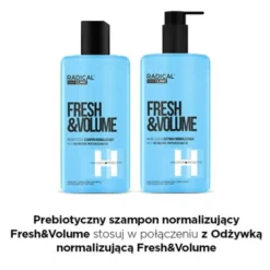 Radical Hair Clinic Fresh&Volume, prebiotyczny szampon normalizujący, 300 ml