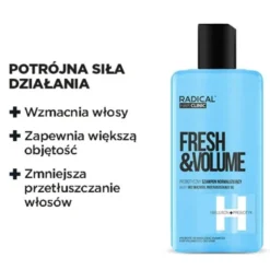 Radical Hair Clinic Fresh&Volume, prebiotyczny szampon normalizujący, 300 ml
