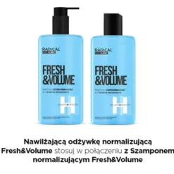 Radical Hair Clinic Fresh&Volume, nawilżająca odżywka normalizująca, 260 ml