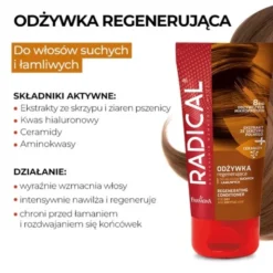 Radical, odżywka regenerująca do włosów suchych i łamliwych, 150 ml