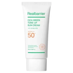 Real Barrier Cica Green Tone-Up Sun Cream SPF 50+ PA++++ , nawilżający krem przeciwsłoneczny z efektem tonującym, 50 ml