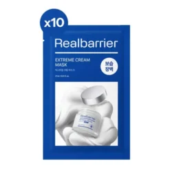 Real Barrier Extreme, nawilżająca maseczka do twarzy, 10 x 27 ml