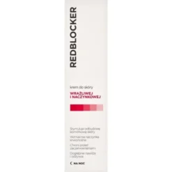 RedBlocker, krem do skóry wrażliwej i naczynkowej, na noc, 50 ml