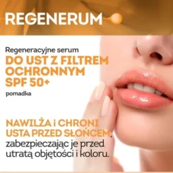 Regenerum, regeneracyjne serum do ust SPF50+, sztyft, 1 szt.