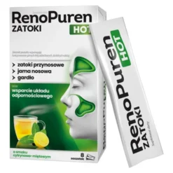 RenoPuren Zatoki Hot, proszek, smak cytrynowo-miętowy, 8 saszetek