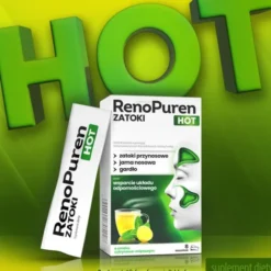 RenoPuren Zatoki Hot, proszek, smak cytrynowo-miętowy, 8 saszetek