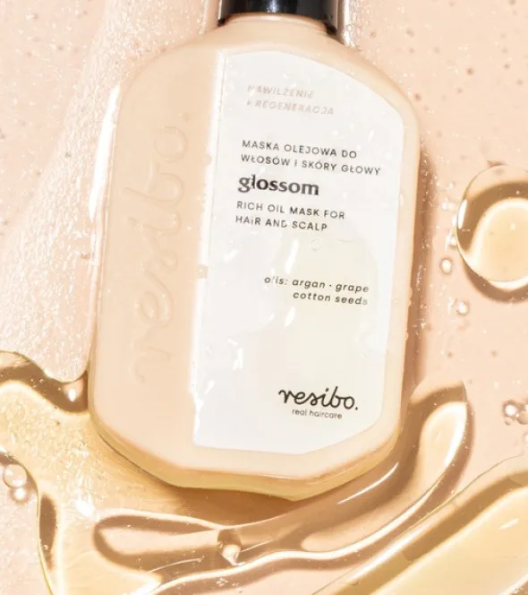 Resibo Glossom, olejowa maska do włosów, 100 ml
