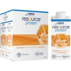 Resource Protein, płyn o smaku morelowym, 4 x 200 ml
