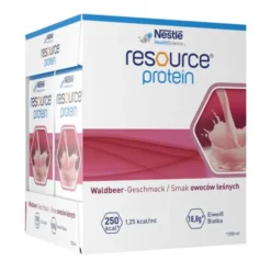 Resource Protein, płyn o smaku owoców leśnych, 4 x 200 ml