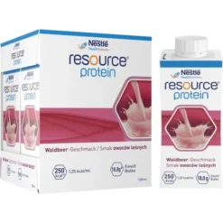 Resource Protein, płyn o smaku owoców leśnych, 4 x 200 ml