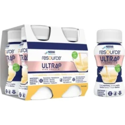 Resource Ultra+, płyn, smak waniliowy, 200 ml x 4