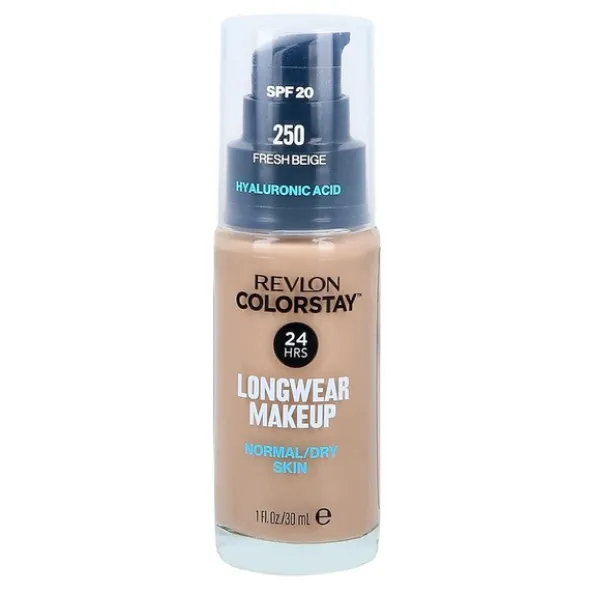 Revlon Colorstay Longwear Makeup SPF 20, podkład z pompką dla skóry normalnej i suchej, 250 Fresh Beige, 30 ml