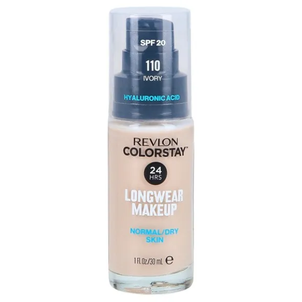 Revlon Colorstay Longwear Makeup SPF 20, podkład z pompką dla skóry normalnej i suchej, 110 Ivory, 30 ml