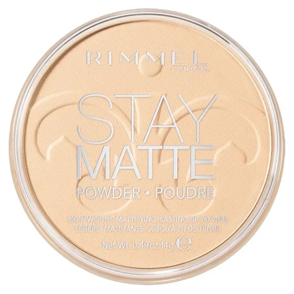 Rimmel Stay Matte, matujący puder do twarzy, 001 Transparent, 14 g