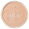 Rimmel Stay Matte, matujący puder do twarzy, 005 Silky Beige, 14 g