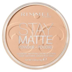 Rimmel Stay Matte, matujący puder do twarzy, 005 Silky Beige, 14 g