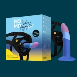 Romp Dildo Piccolo Pegging Kit, dildo z uprzężą strap-on, 1 szt.