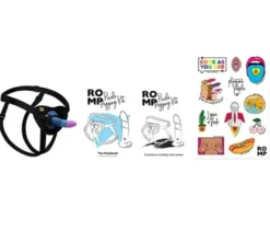 Romp Dildo Piccolo Pegging Kit, dildo z uprzężą strap-on, 1 szt.