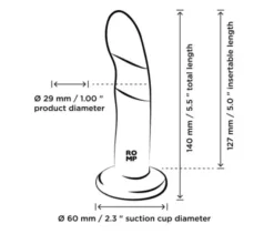 Romp Piccolo, dildo, 1 szt.