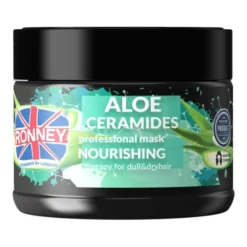 Ronney Aloe Ceramides, maska odżywcza do włosów suchych i matowych, 300 ml