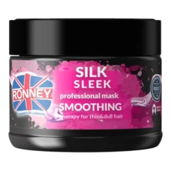 Ronney Silk Sleek, maska wygładzająca do włosów z jedwabiem, 300 ml