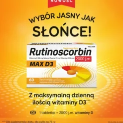 Rutinoscorbin Max D3, tabletki, 60 szt.