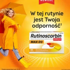 Rutinoscorbin Max D3, tabletki, 60 szt.