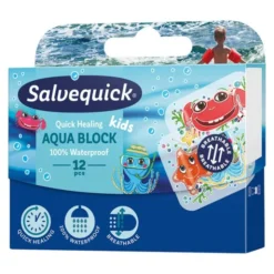 Salvequick Aqua Block Kids, plastry, 12 szt.