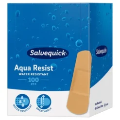 Salvequick Aqua Resist, wodoodporne plastry, duże (25 mm x 72 mm), 100 szt.