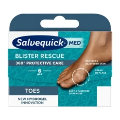 Salvequick Med Blister Rescue Toes, plastry na pęcherze, 6 szt.