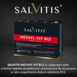 Salvitis Methyl Vit B12 (Metylo witamina B12), tabletki powlekane, 60 szt.