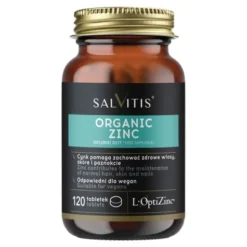 Salvitis Organic Zinc (Cynk organiczny), tabletki powlekane, 120 szt.
