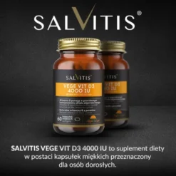 Salvitis Vege Vit D3 4000 IU, kapsułki miękkie, 60 szt.