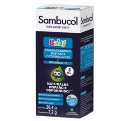 Sambucol Baby, proszek do przygotowania zawiesiny doustej, 2,2 g, saszetki, 12 szt.