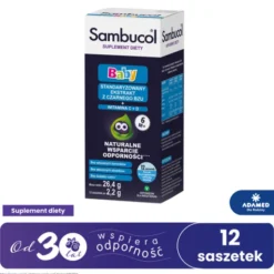 Sambucol Baby, proszek do przygotowania zawiesiny doustej, 2,2 g, saszetki, 12 szt.