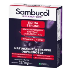 Sambucol Extra Strong, kapsułki dla dorosłych, 30 szt.