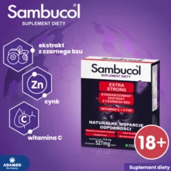 Sambucol Extra Strong, kapsułki dla dorosłych, 30 szt.