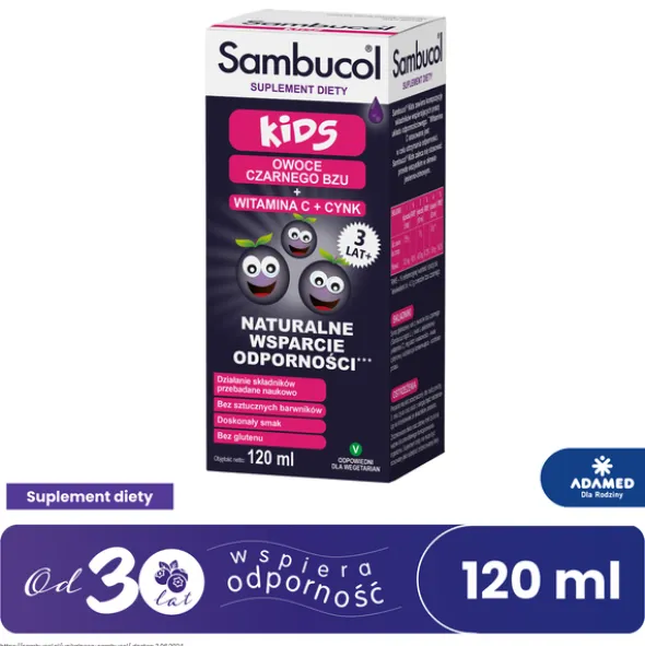 Sambucol Kids, płyn, 120 ml