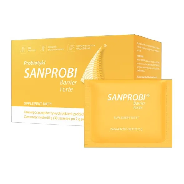 Sanprobi Barrier Forte, saszetki z proszkiem, 30 szt.