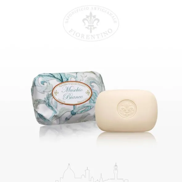 Saponificio Artigianale Fiorentino, naturalne mydło, białe piżmo, 200 g