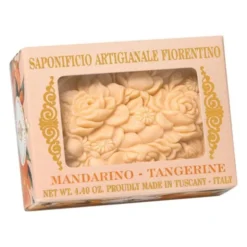 Saponificio Artigianale Fiorentino, naturalne mydło w pudełku z okienkiem, mandarynka, 125 g